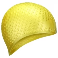 B31519-5 Шапочка для плавания силиконовая Bubble Cap (Желтый)